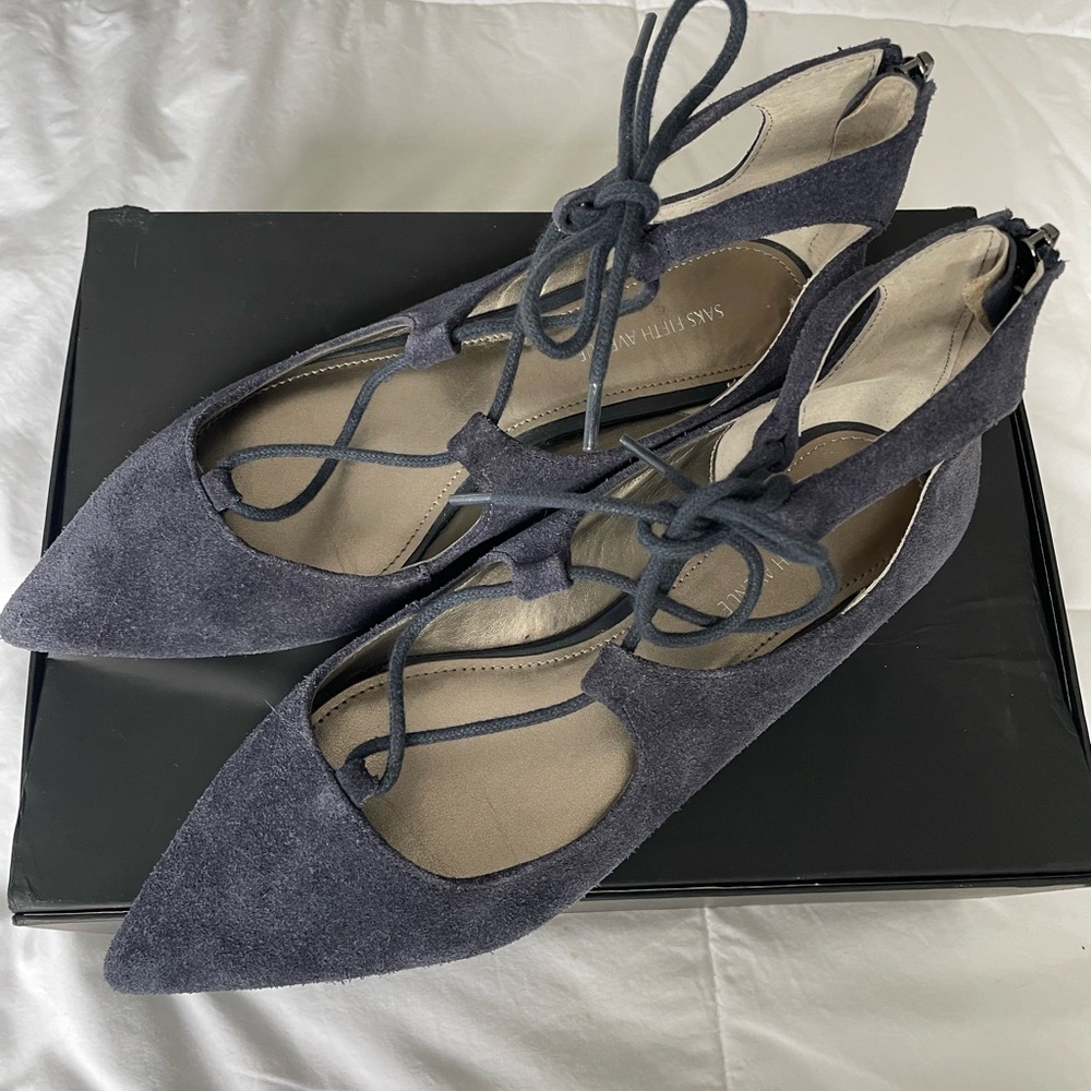 Saks Lace-Up flats
